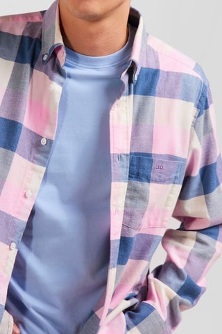 Chemise Check Livigno - Rose et bleu