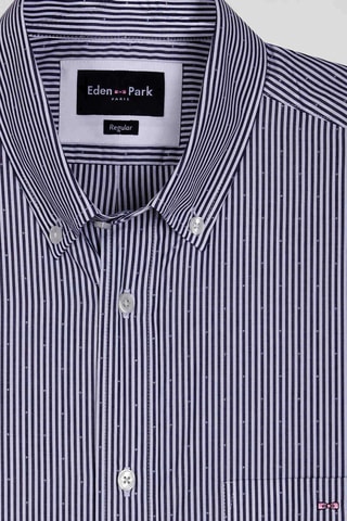 Chemise regular Dobby - Bleu marine