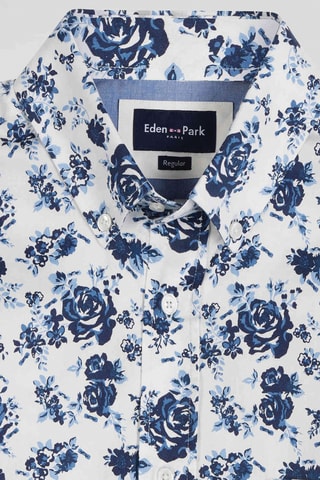 Chemise Albury - Blanc et bleu marine