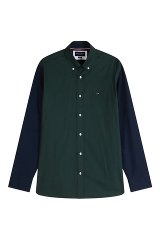Chemise Speciale - Bleu marine et vert