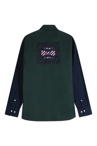 Chemise Speciale - Bleu marine et vert