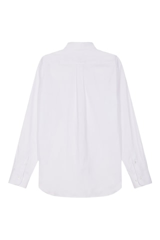 Chemise regular en coton biologique Ottanio Plain - Blanc