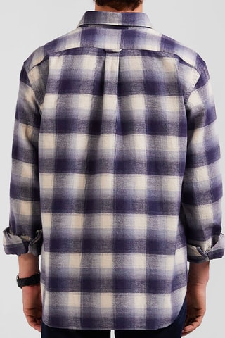 Chemise Check Voile - Violet et écru