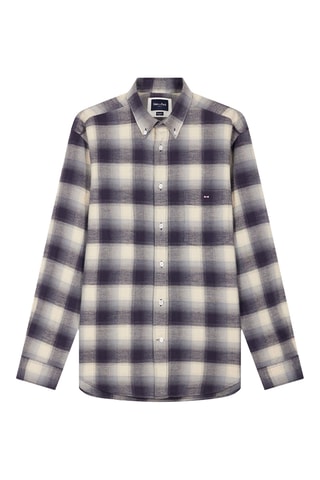 Chemise Check Voile - Violet et écru