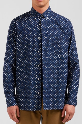 Chemise Pop 60 - Bleu