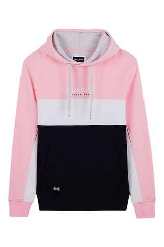 Sweat à capuche Girondin - Rose poudré