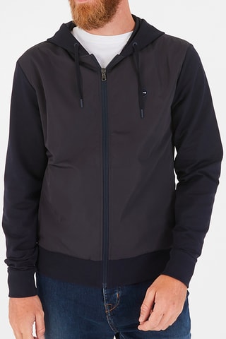 Sweat à capuche Ligne Des 22 - Bleu nuit