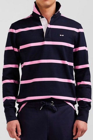 Maillot Capitole - Bleu marine et rose