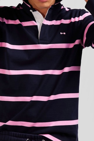 Maillot Capitole - Bleu marine et rose