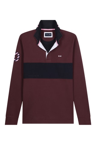 Maillot Castelnaudary - Bordeaux et bleu marine