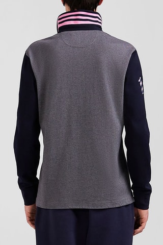 Maillot Castelnaudary - Bleu marine et gris chiné