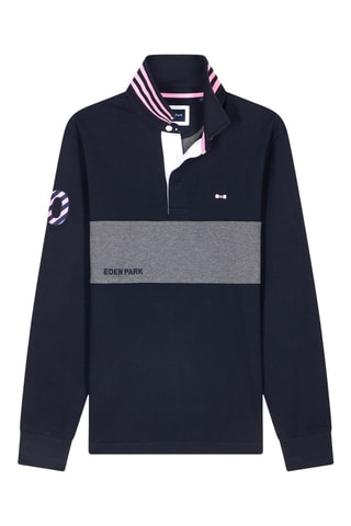 Maillot Castelnaudary - Bleu marine et gris chiné