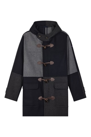 Manteau en laine Redding - Noir et gris foncé