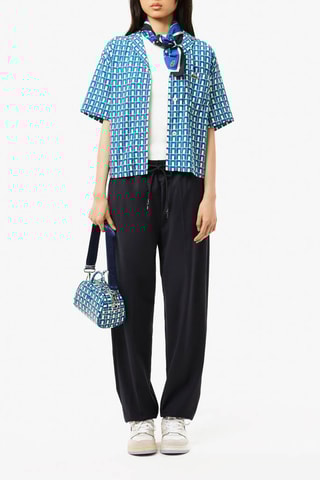 Carré - Bleu foncé et vert