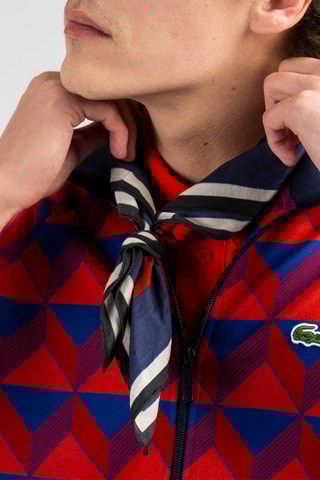 Carré - Bleu foncé et rouge