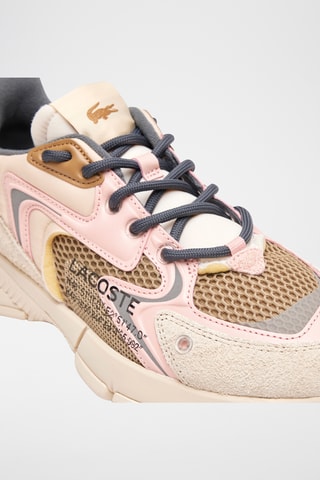 Baskets L003 Neo - Ecru et rose