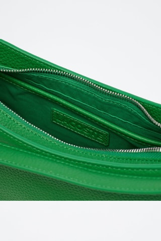 Sac porté épaule en cuir - Vert