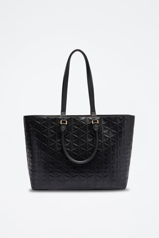 Sac porté épaule en cuir - Noir