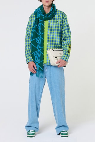 Sac bandoulière en cuir - Ecru