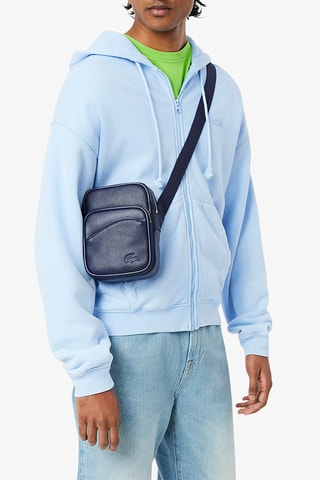 Sac bandoulière en cuir - Bleu marine