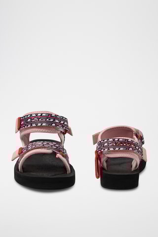 Sandales Suruga - Rose et noir