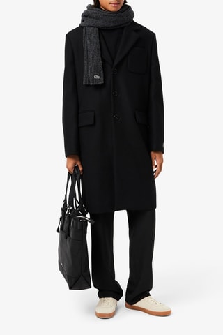 Echarpe en laine - Gris foncé chiné