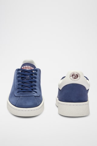 Baskets en nubuck Roland-Garros Edition Baseshot Premium - Bleu marine