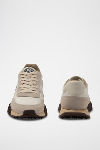 Baskets en cuir L-Spin Deluxe 3.0 - Ecru