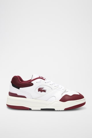 Baskets en cuir Lineshot - Blanc et bordeaux