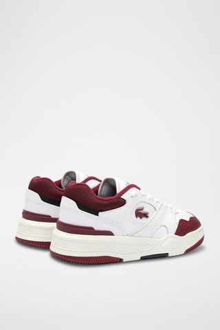 Baskets en cuir Lineshot - Blanc et bordeaux