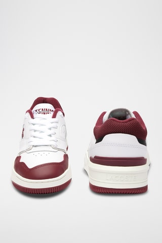 Baskets en cuir Lineshot - Blanc et bordeaux