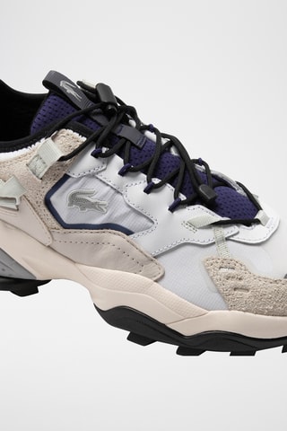 Baskets en cuir L-Guard Breaker - Blanc et bleu marine