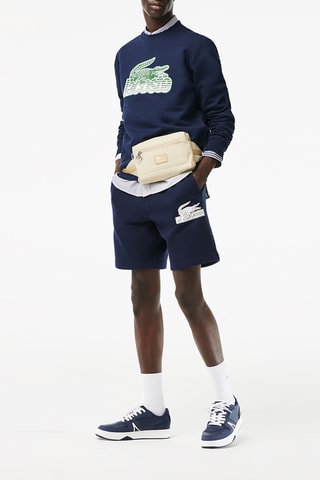 Baskets en cuir L001 - Bleu marine