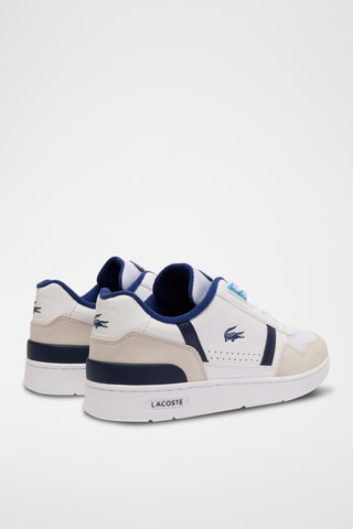 Baskets en cuir T-Clip - Bleu marine et blanc