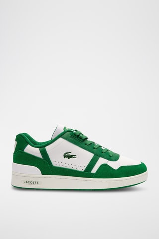 Baskets en cuir T-Clip - Vert clair et blanc