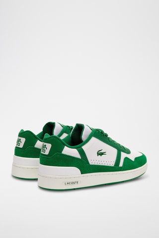 Baskets en cuir T-Clip - Vert clair et blanc