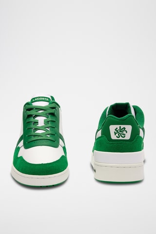 Baskets en cuir T-Clip - Vert clair et blanc