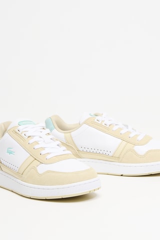 Baskets en cuir T-clip - Blanc