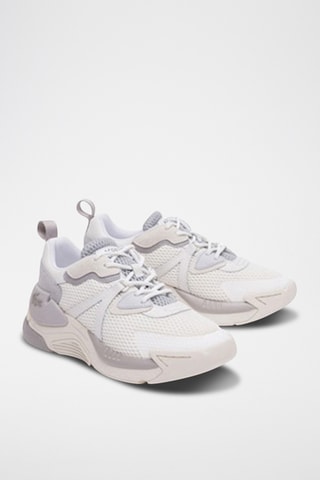 Baskets en cuir LW2 Xtra - Blanc et gris foncé