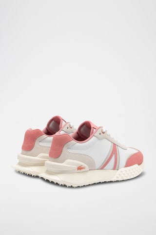 Baskets en cuir L-Spin Deluxe - Blanc et rose