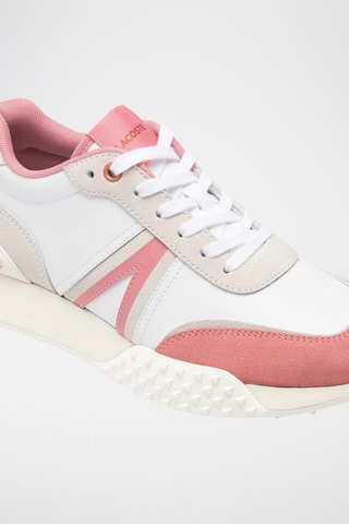 Baskets en cuir L-Spin Deluxe - Blanc et rose