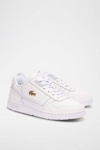 Baskets en cuir T-Clip - Blanc