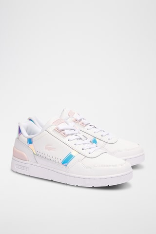 Baskets en cuir T-Clip - Blanc