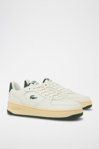 Baskets en cuir L001 - Ecru