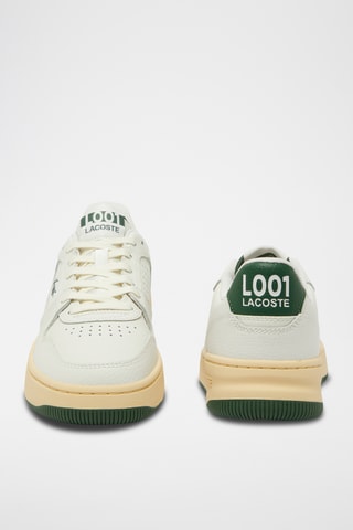 Baskets en cuir L001 - Ecru