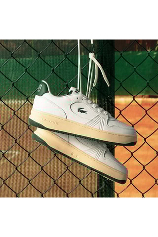 Baskets en cuir L001 - Ecru