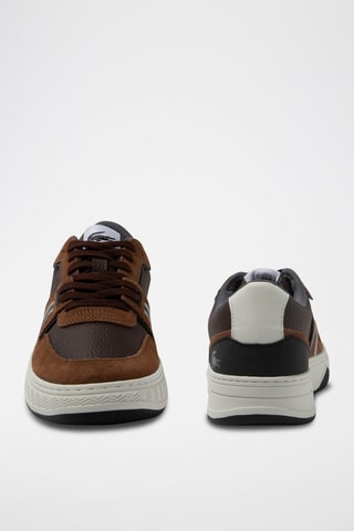 Baskets en cuir L001 - Marron