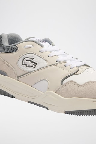 Baskets en cuir Lineshot - Blanc et gris clair