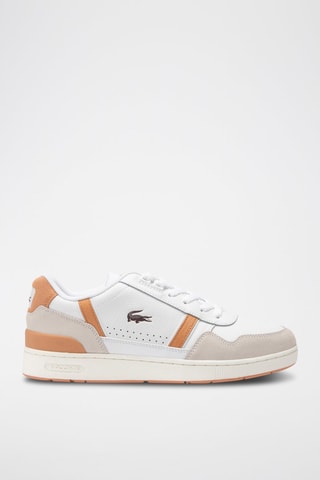 Baskets en cuir T-Clip - Blanc