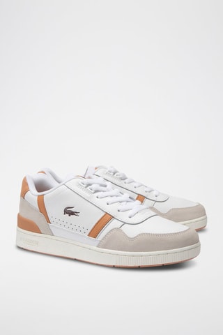 Baskets en cuir T-Clip - Blanc